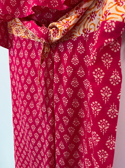 NATURE. Printed pink set. TS/M