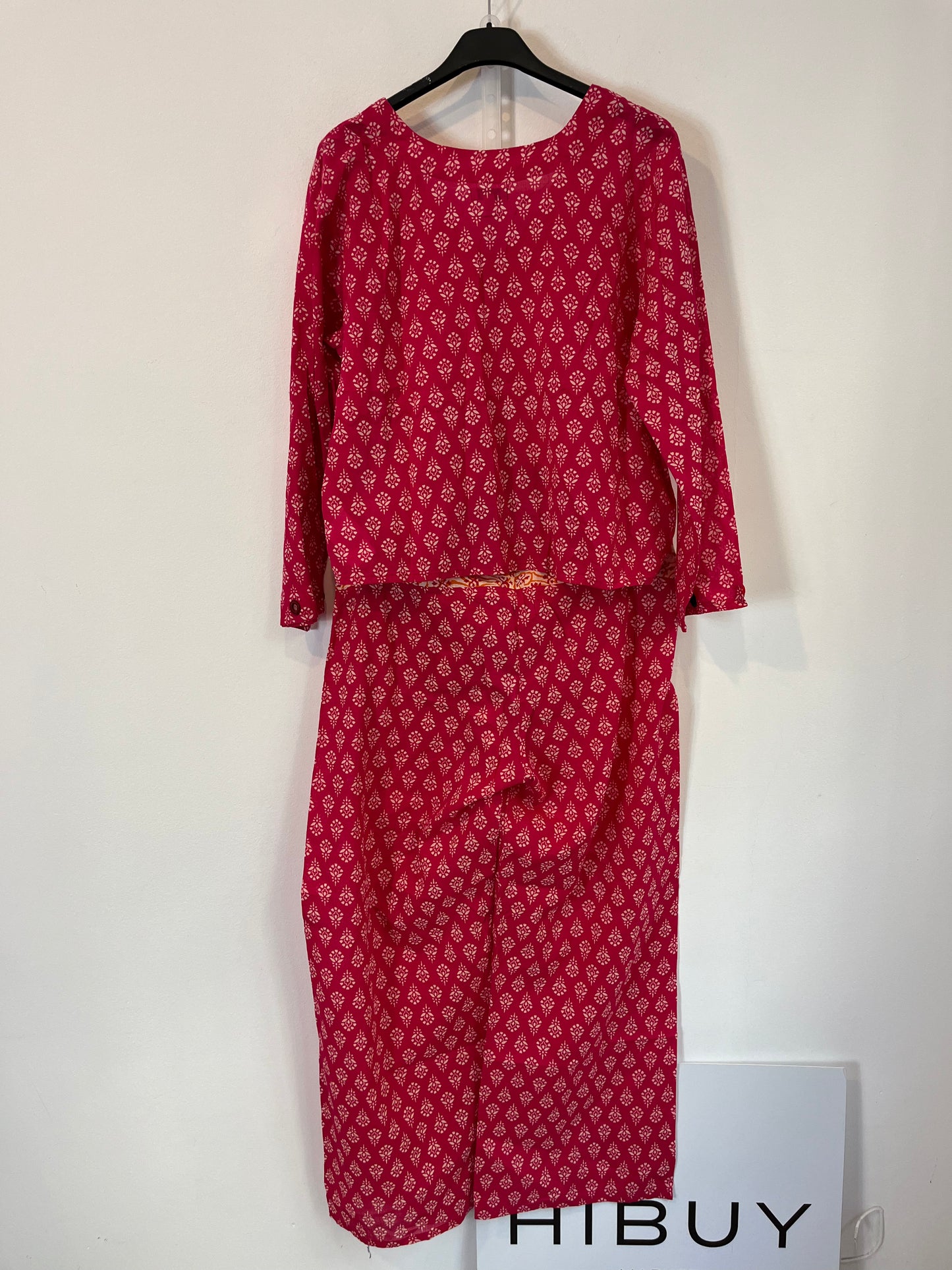 NATURE. Printed pink set. TS/M