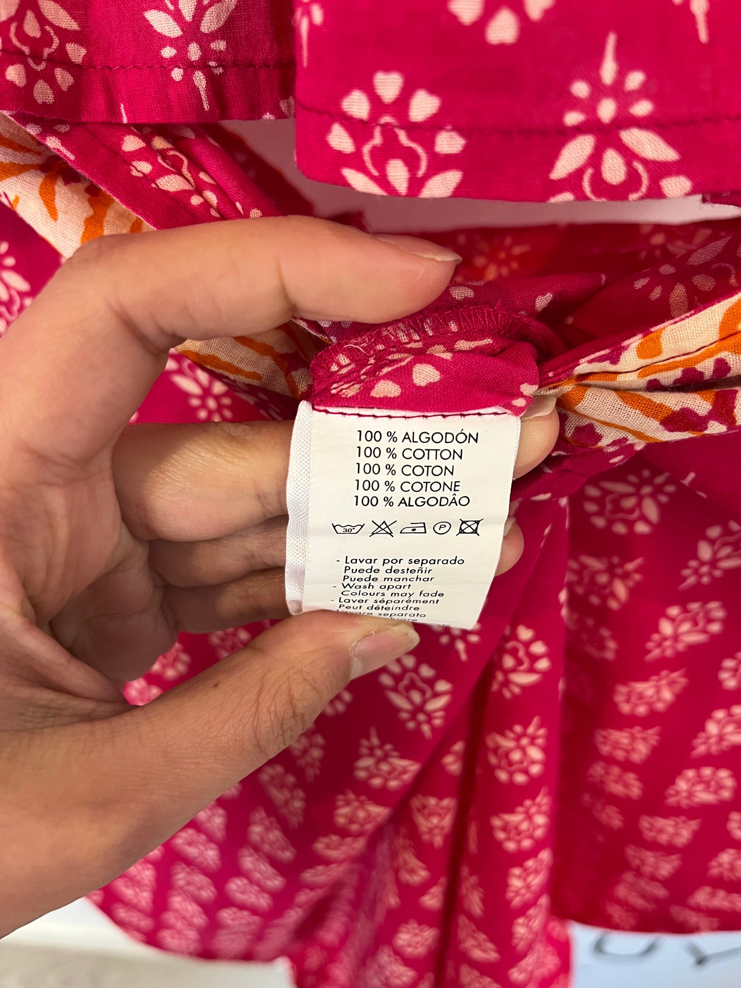 NATURE. Printed pink set. TS/M