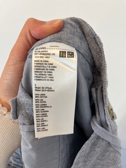 UNIQLO. Pantalón azul jaspeado mezcla. T S