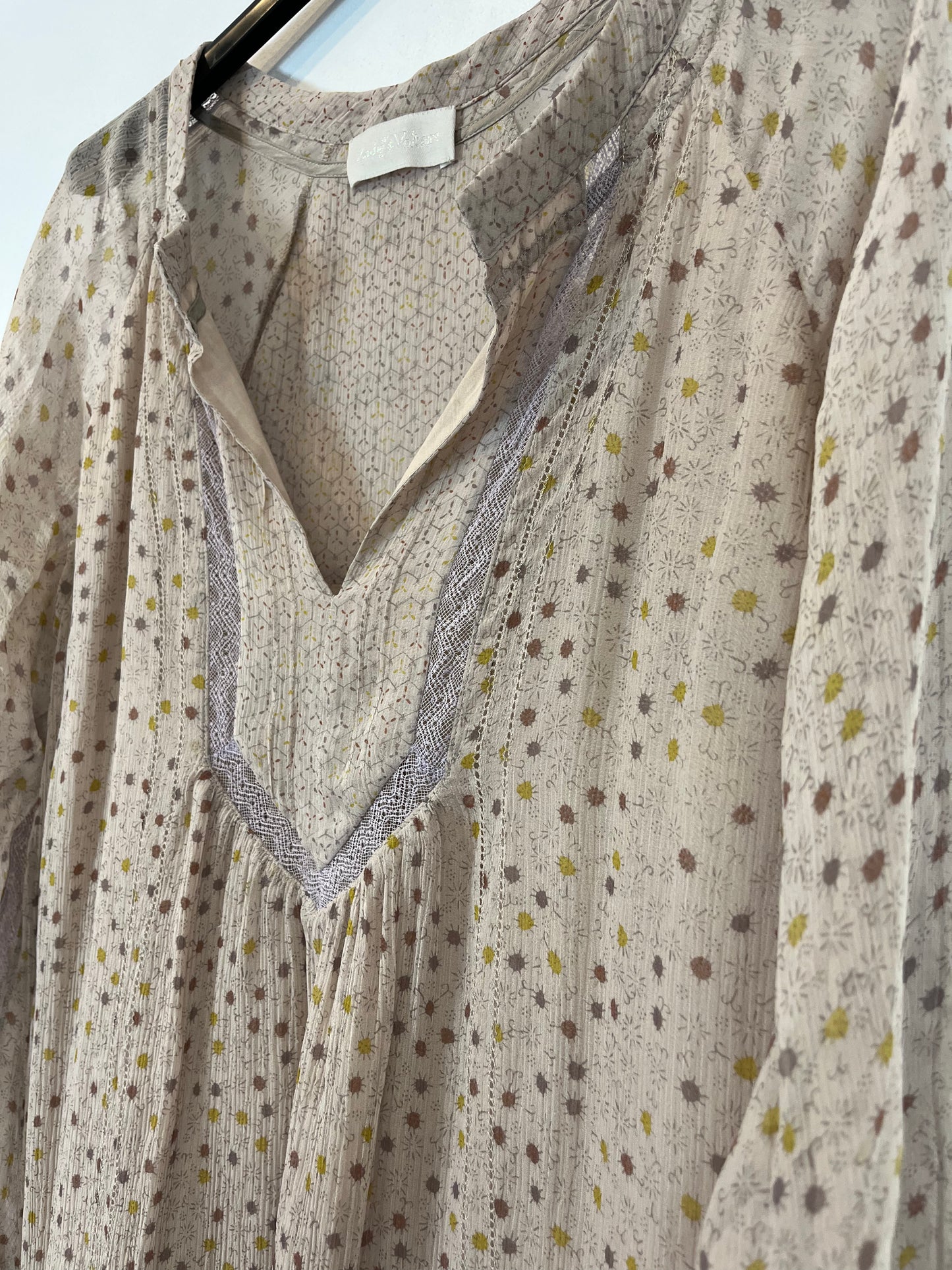 ZADIG & VOLTAIRE.  Vestido corto seda malva tonos malva. T XS