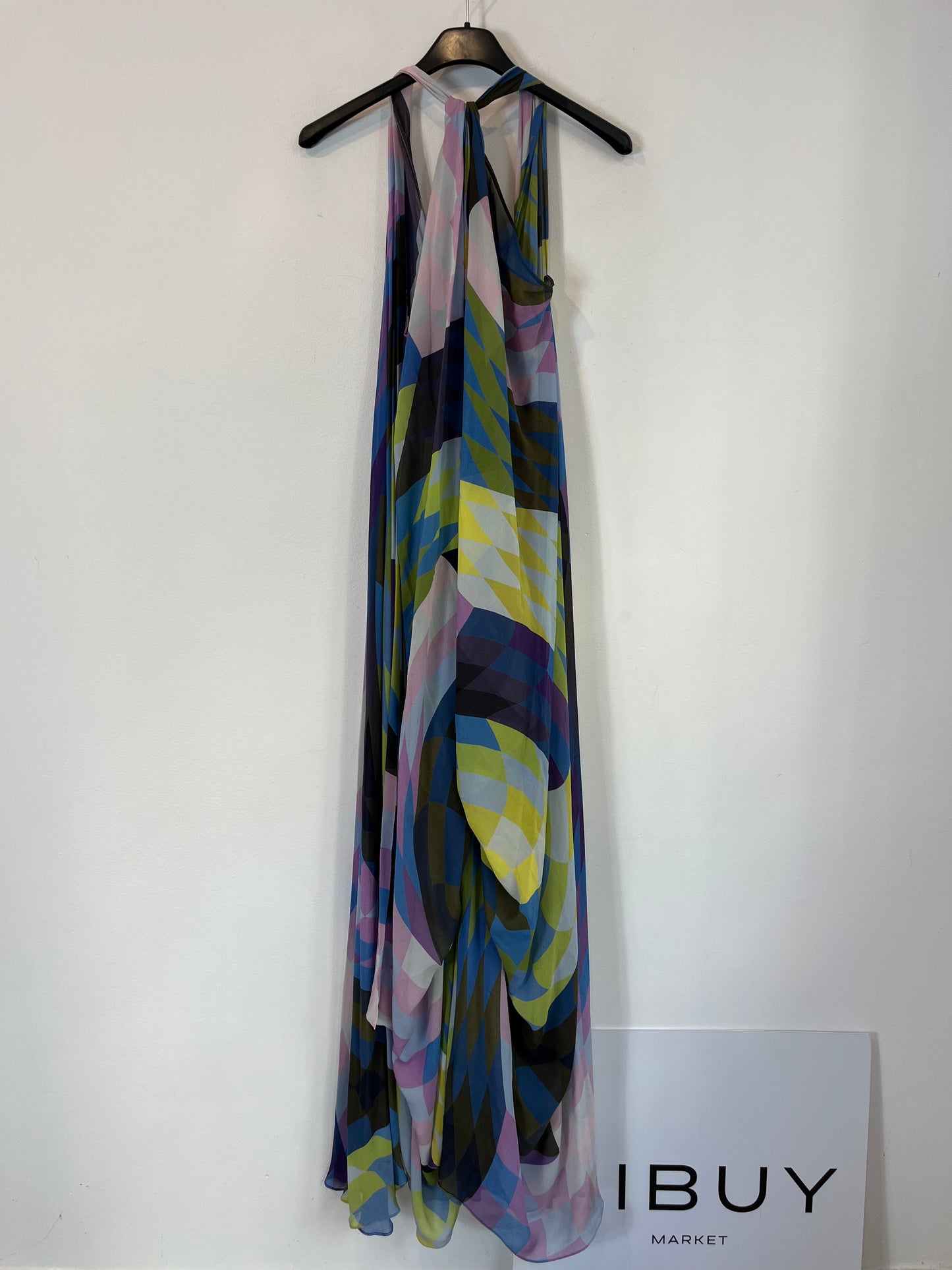 MATTHEW WILLIAMSON Vestido midi colores asimétrico. T S/M