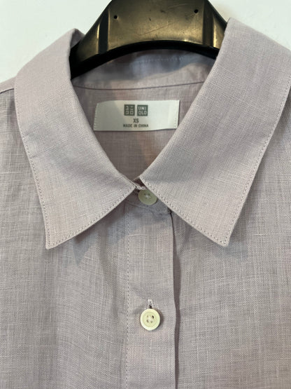 UNIQLO. Blusa lino color malva. T XS