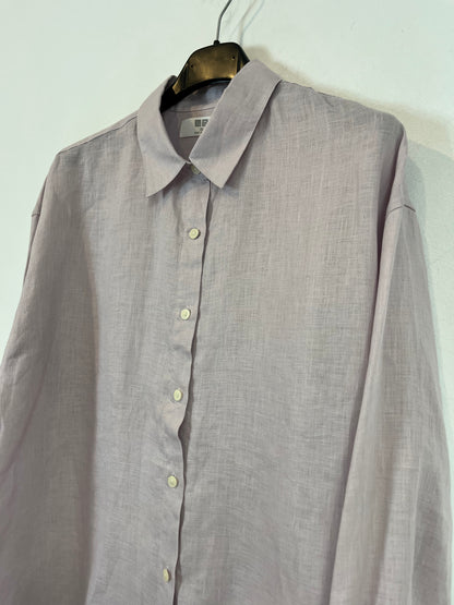 UNIQLO. Blusa lino color malva. T XS