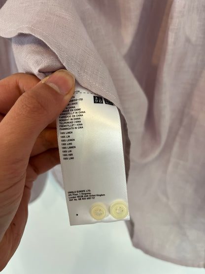 UNIQLO. Blusa lino color malva. T XS
