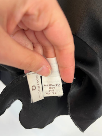 BRUNELLO CUCINELLI. Top negro seda y cashmere. T S