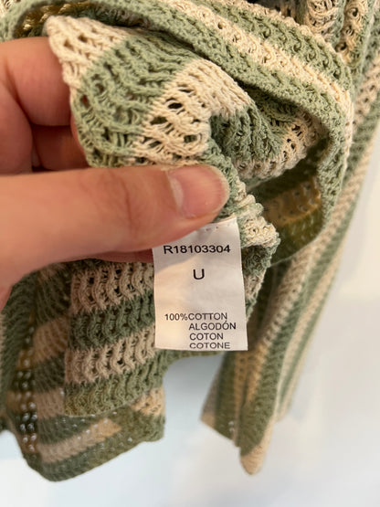 RENATTA&amp;GO. Crochet striped top TU(M)