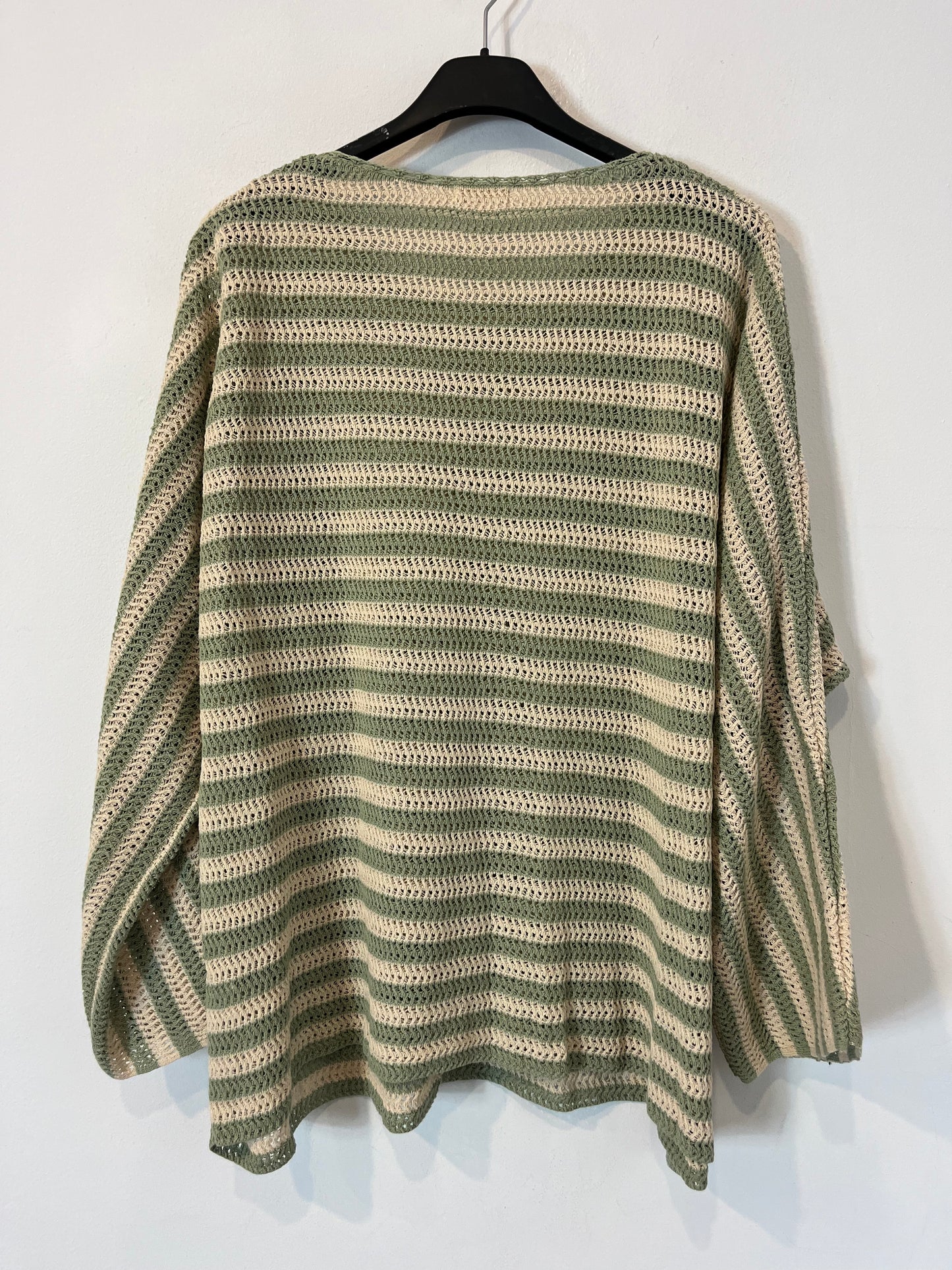 RENATTA&amp;GO. Crochet striped top TU(M)