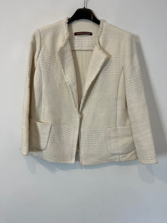 COMPTOIR DES COTONNIERS. Tweed jacket with cotton. T 36