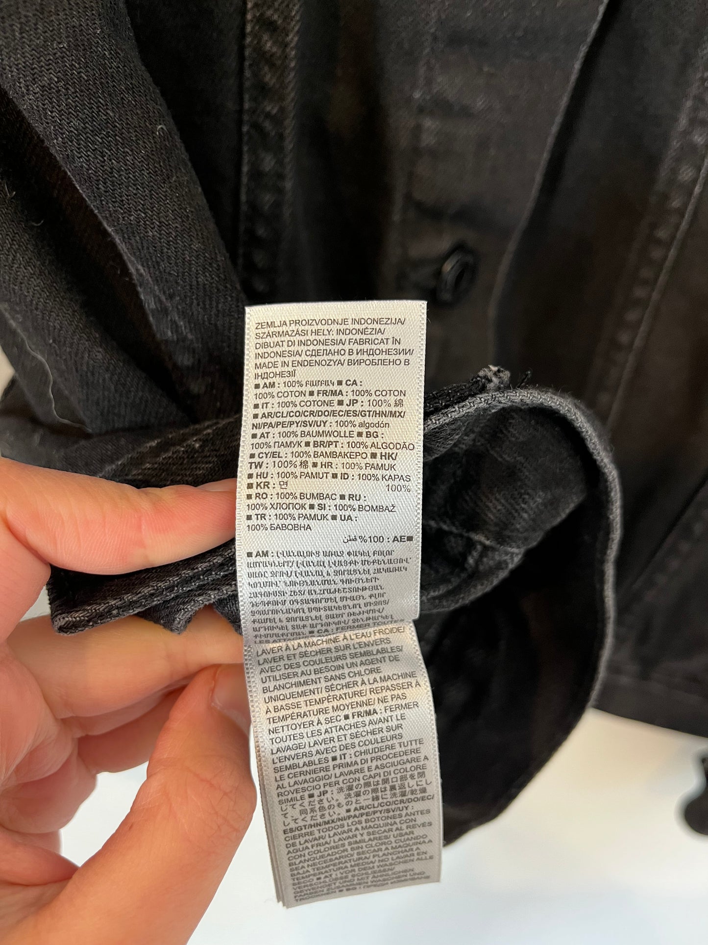 GAP. Cazadora denim negra. T S