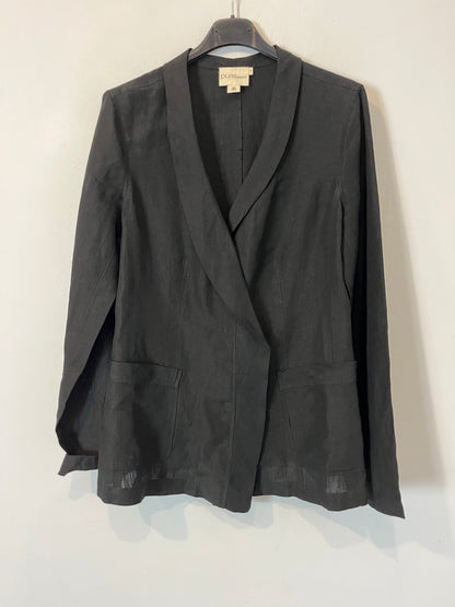 DKNY. Chaqueta lino negra. T S
