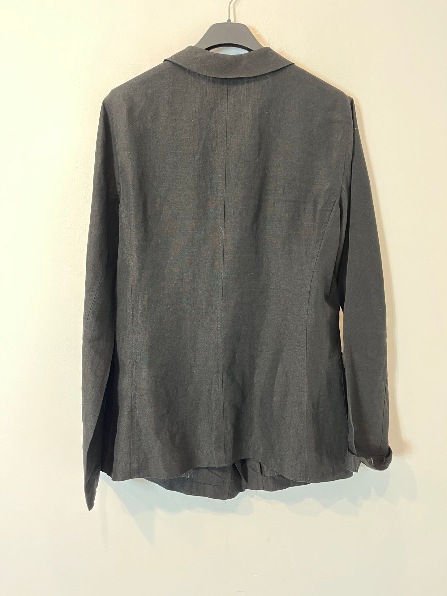 DKNY. Chaqueta lino negra. T S