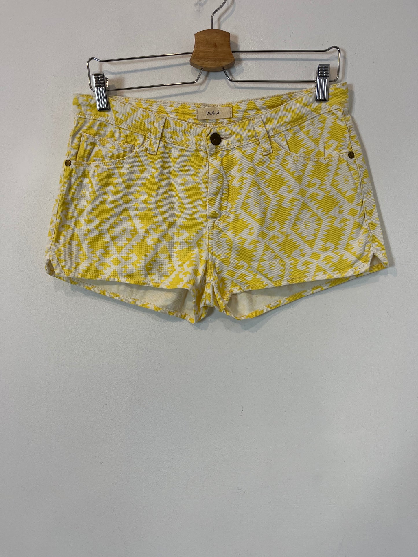 BA&SH. Pantalón corto estampado geométrico. T 0 (36)