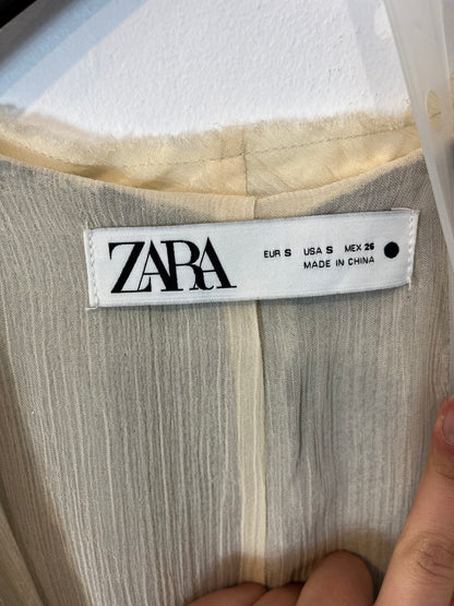 ZARA. Total look lentejuelas verde oliva. T S