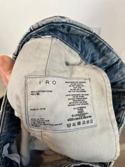 IRO. High-waisted denim with darts. Size 34