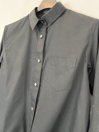 SACAI. Blusa negra detalle encajes. T 1 (S)