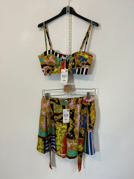 MANGO. Crop top and shorts set. TS