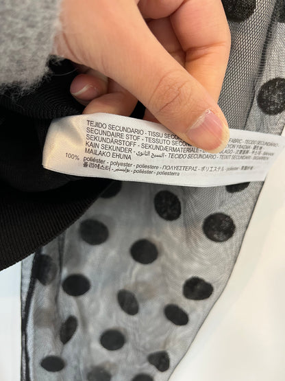 ZARA. Top negro mangas plumeti  T.S