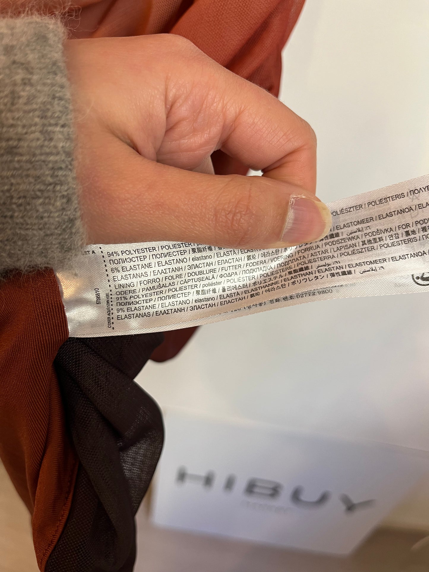 MANGO. Vestido rejilla tie dye marrón T.s