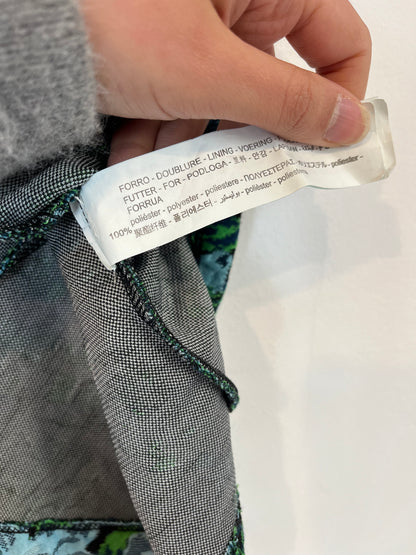 ZARA. Top flores textura botones joya. T.S