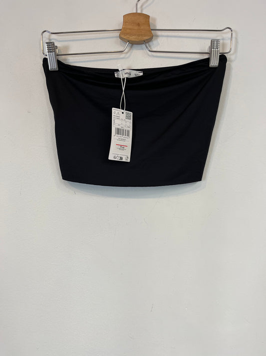 ZARA. Top negro palabra de honor licra T.s