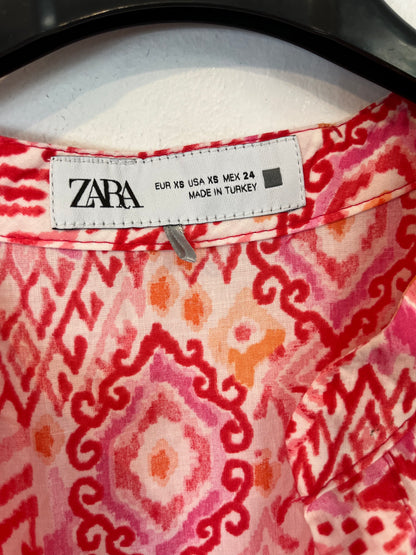 ZARA. Vestido largo camisero T.xs