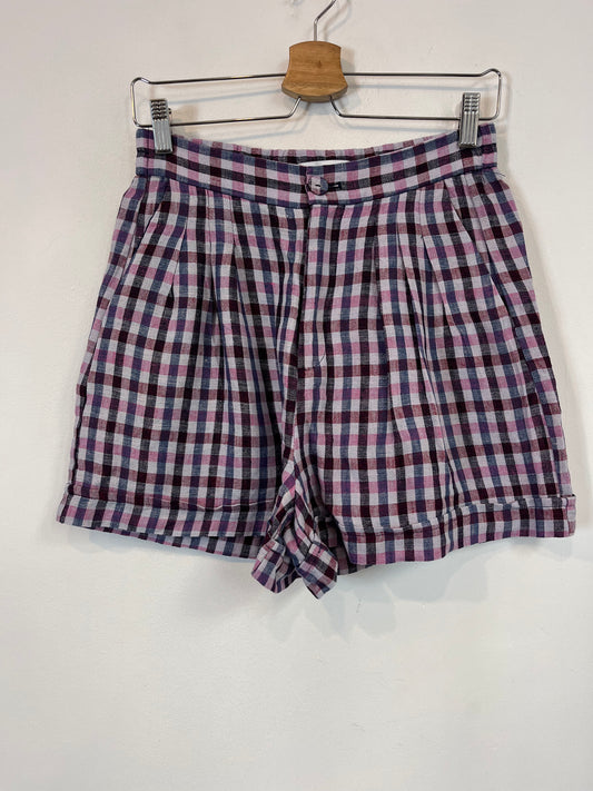 SCALPERS. Pantalón corto cuadros. T.S