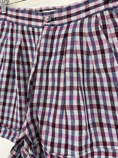 SCALPERS. Pantalón corto cuadros. T.S