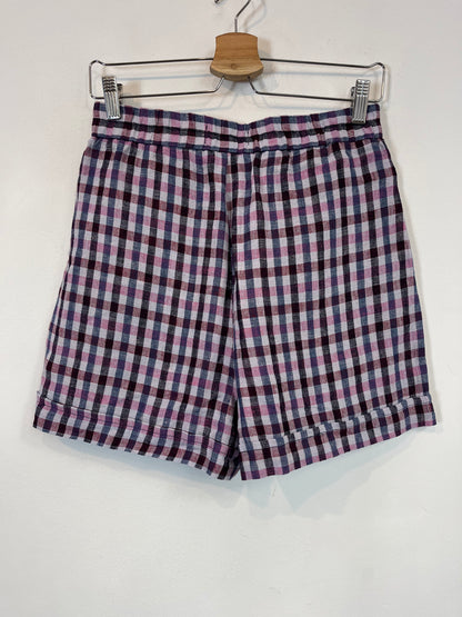 SCALPERS. Pantalón corto cuadros. T.S