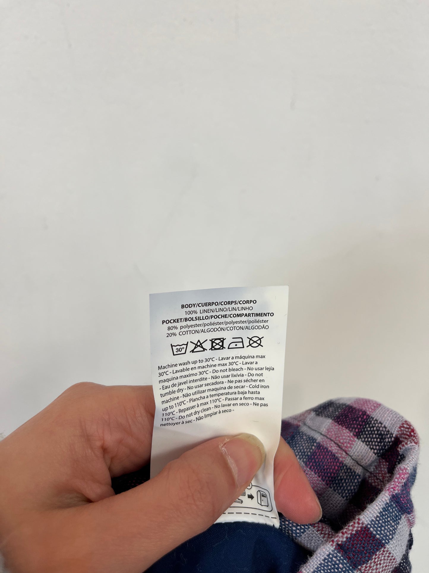 SCALPERS. Pantalón corto cuadros. T.S