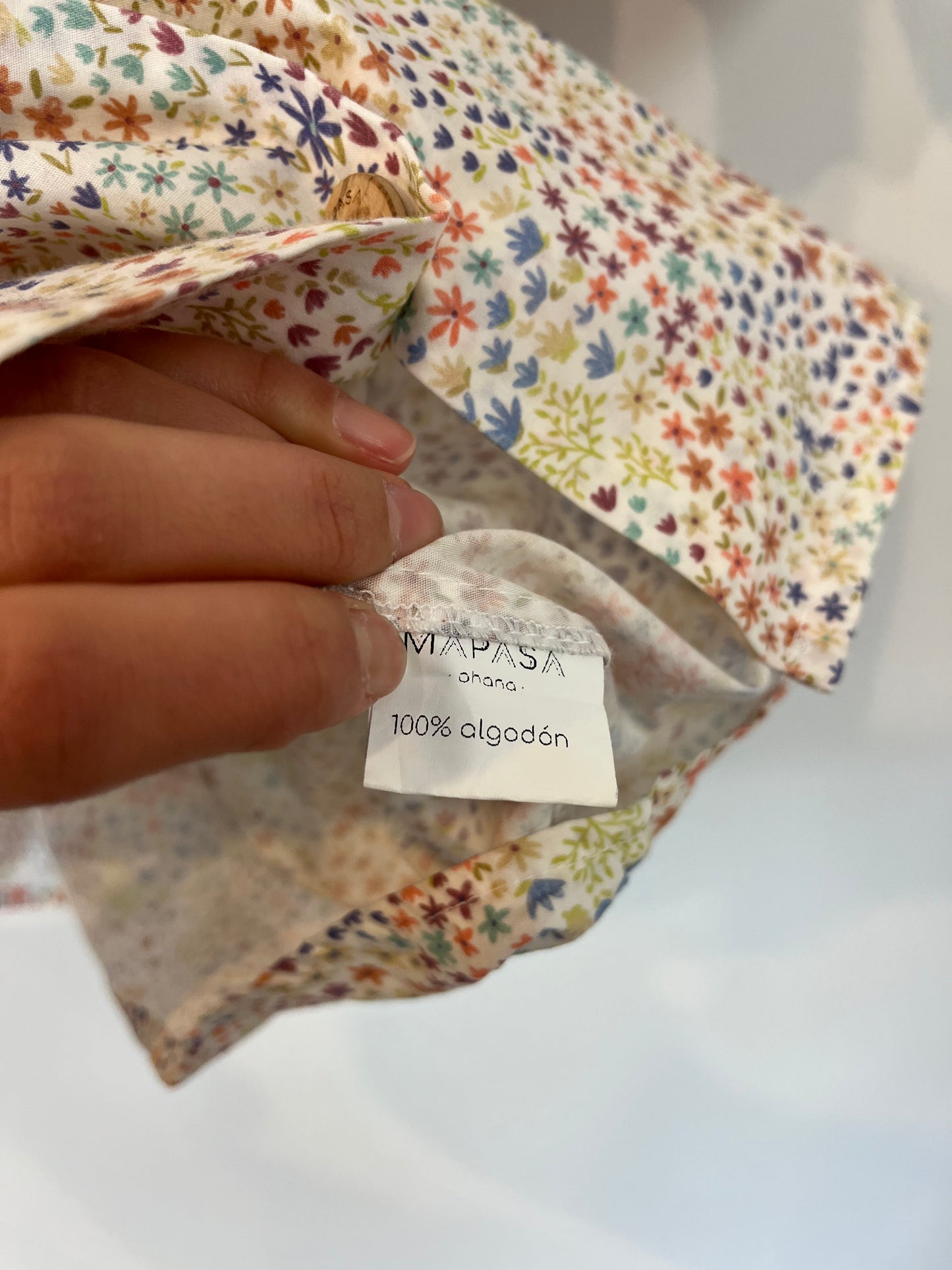 OHANA MAP. T.xs collar floral blouse