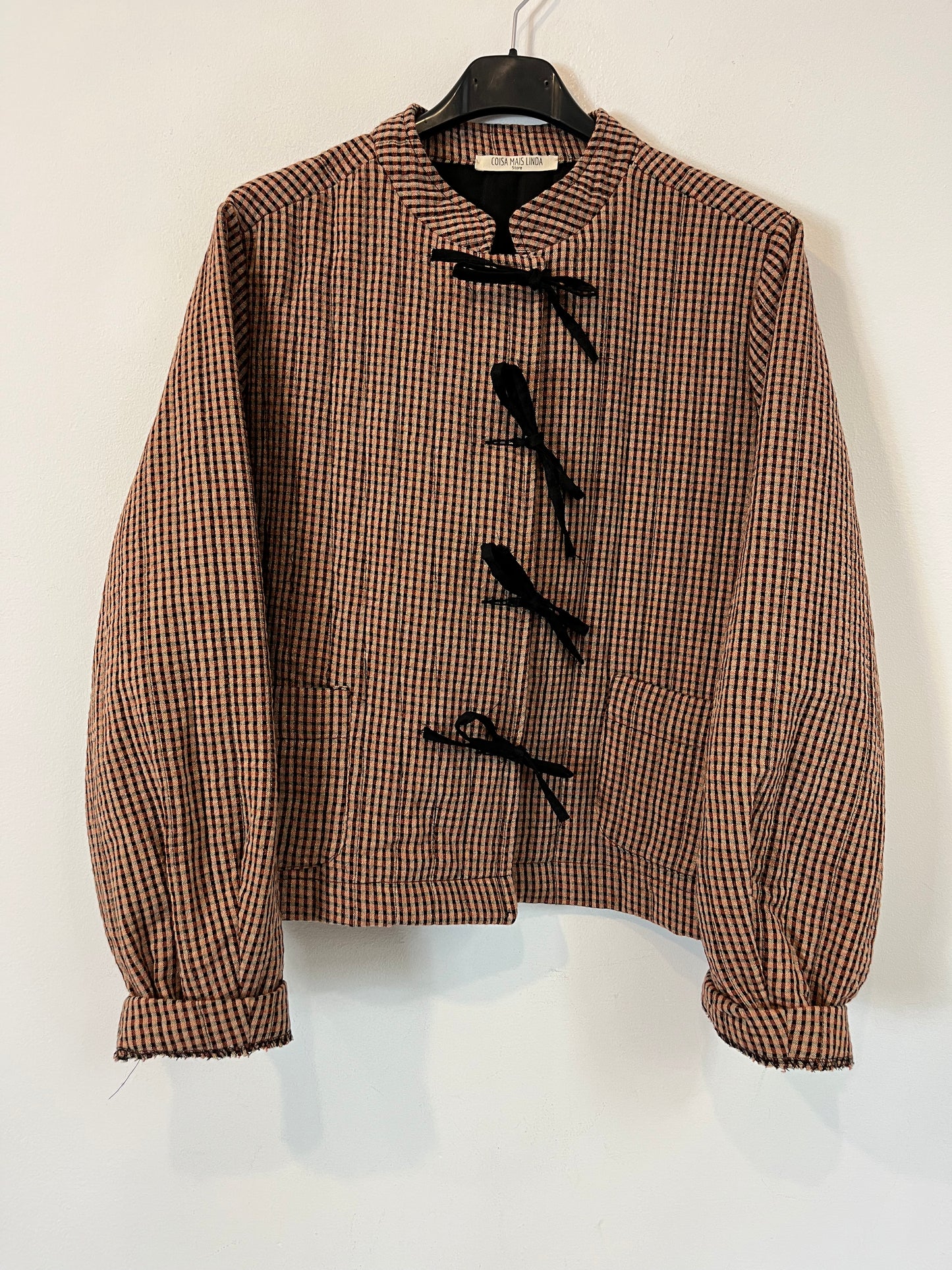 COISA MAIS LINDA. Chaqueta cuadros T.u(s)