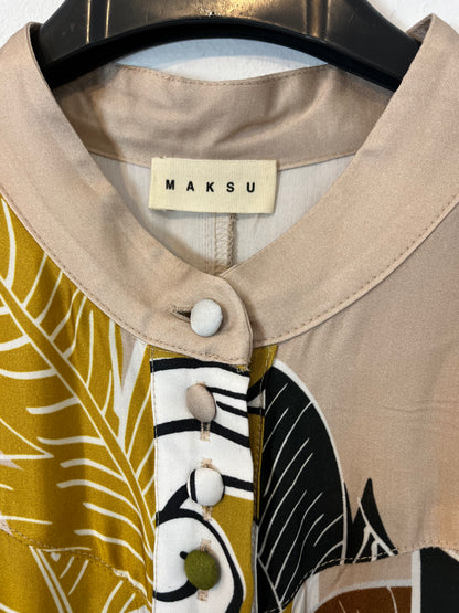 MAKSU. Long button-print dress Ts