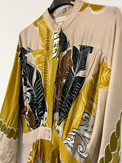 MAKSU. Long button-print dress Ts