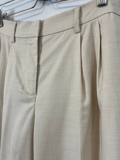 SELECTED. Flowing beige pleated trousers, size 34