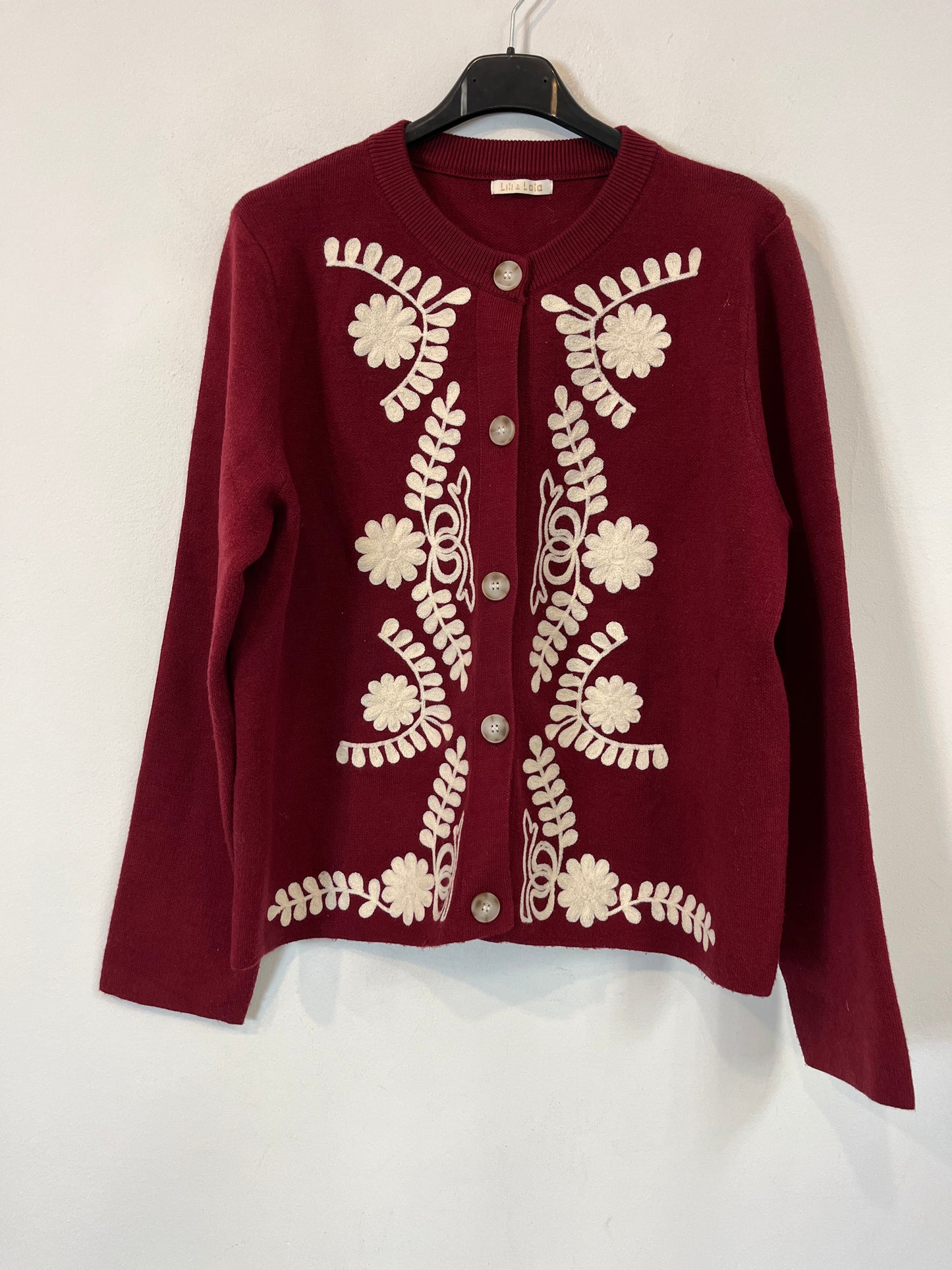 LILI&LALA. Rebeca burdeos bordada Tu(s)