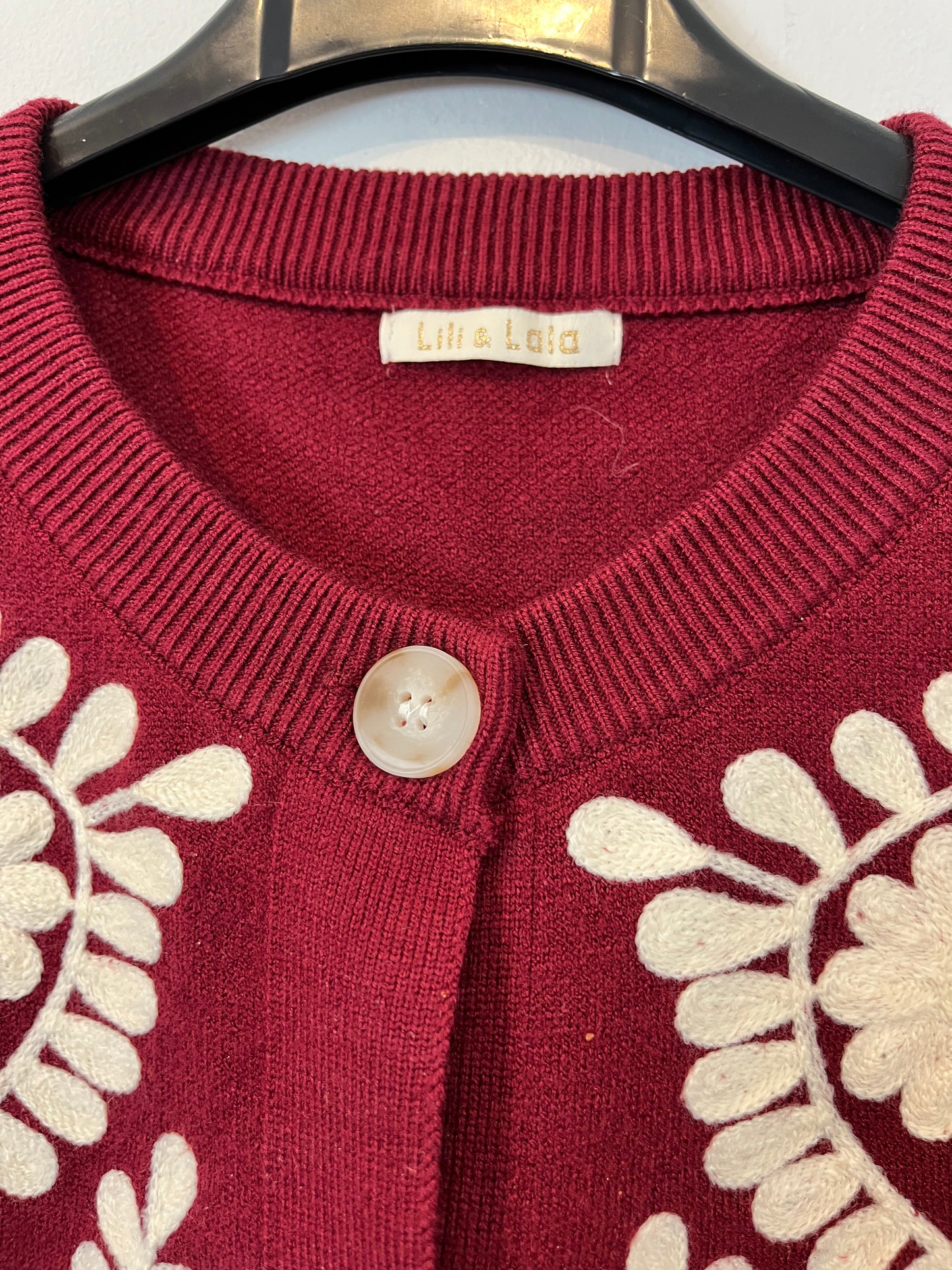 LILI&LALA. Rebeca burdeos bordada Tu(s)