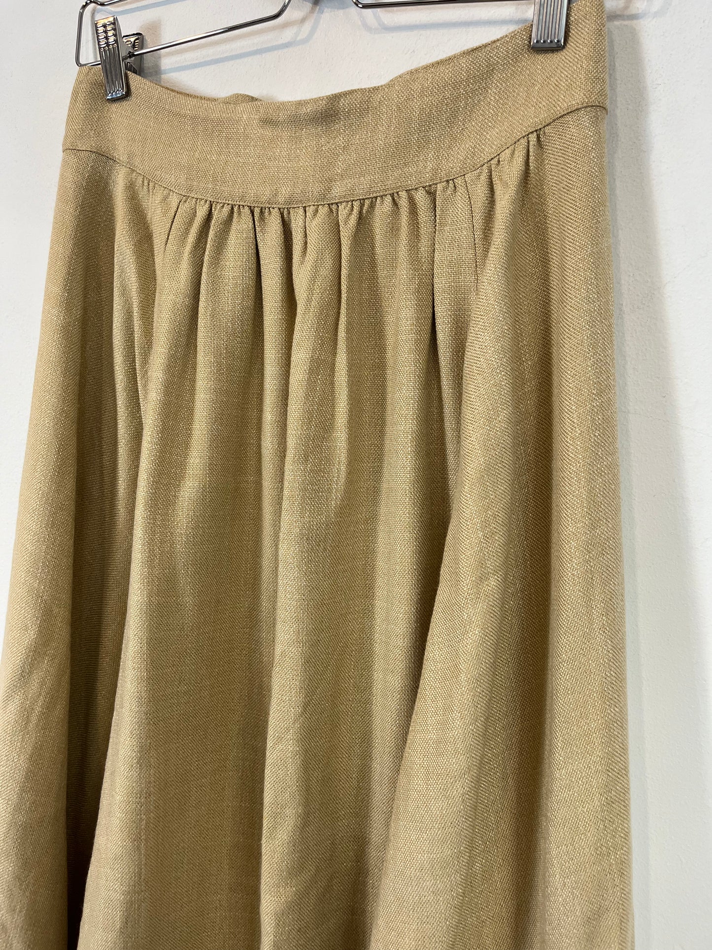 SEZANE. Beige midi skirt, size 34