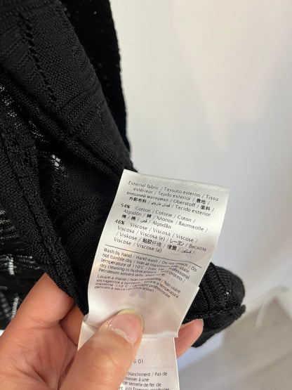 MISSONI. Cárdigan negro con algodón. T. 42 (M)