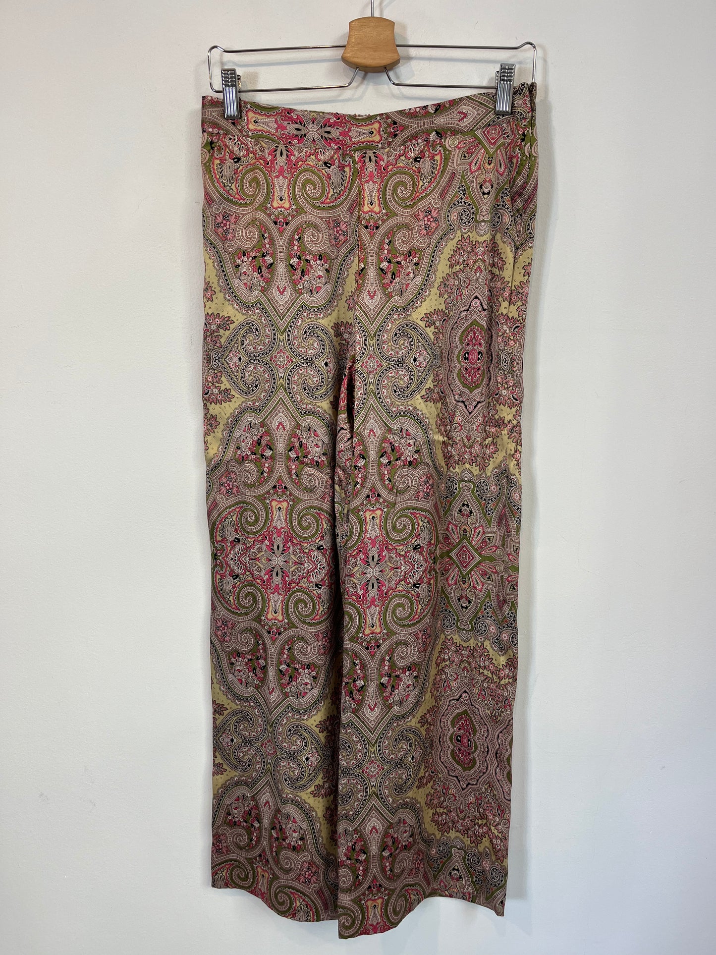 ETRO. Pantalón estampado seda. T. 42 (M)