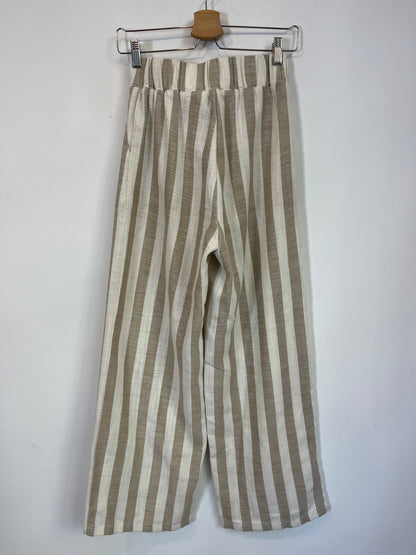 AMEÉ. Pantalón rayas con lino. T. XS/S