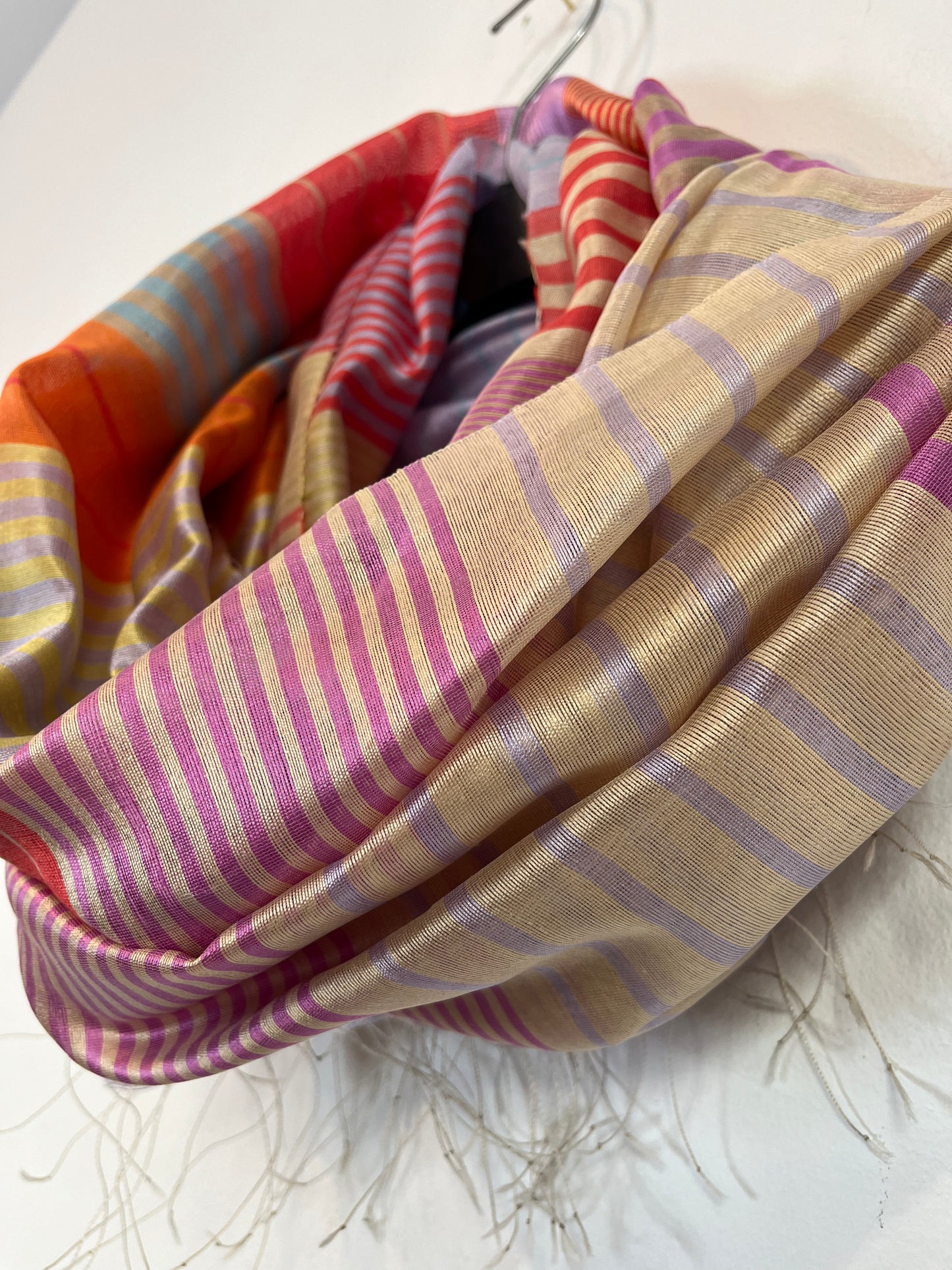 MUSEUM MUSEI. Pañuelo rayas seda