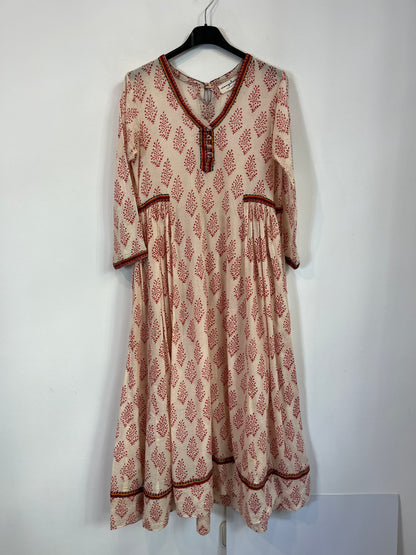 MANGALAM. Vestido estampado algodón. T. S