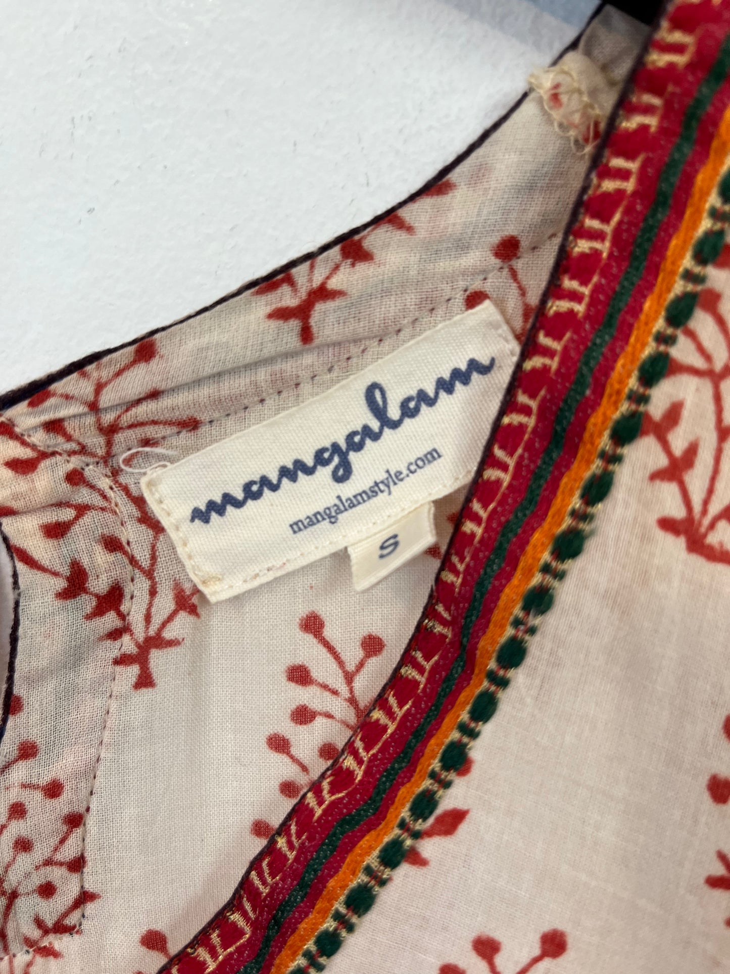 MANGALAM. Vestido estampado algodón. T. S