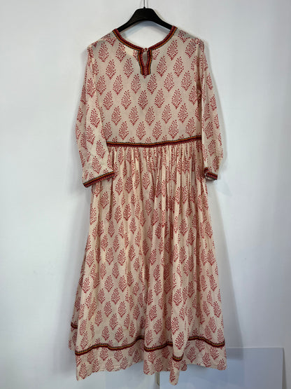 MANGALAM. Vestido estampado algodón. T. S