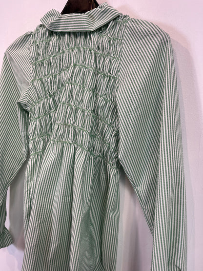 POPPELIN. Striped honeycomb blouse. Size M (xs/s)
