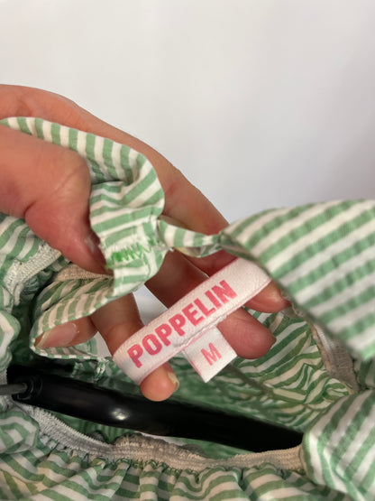 POPPELIN. Striped honeycomb blouse. Size M (xs/s)