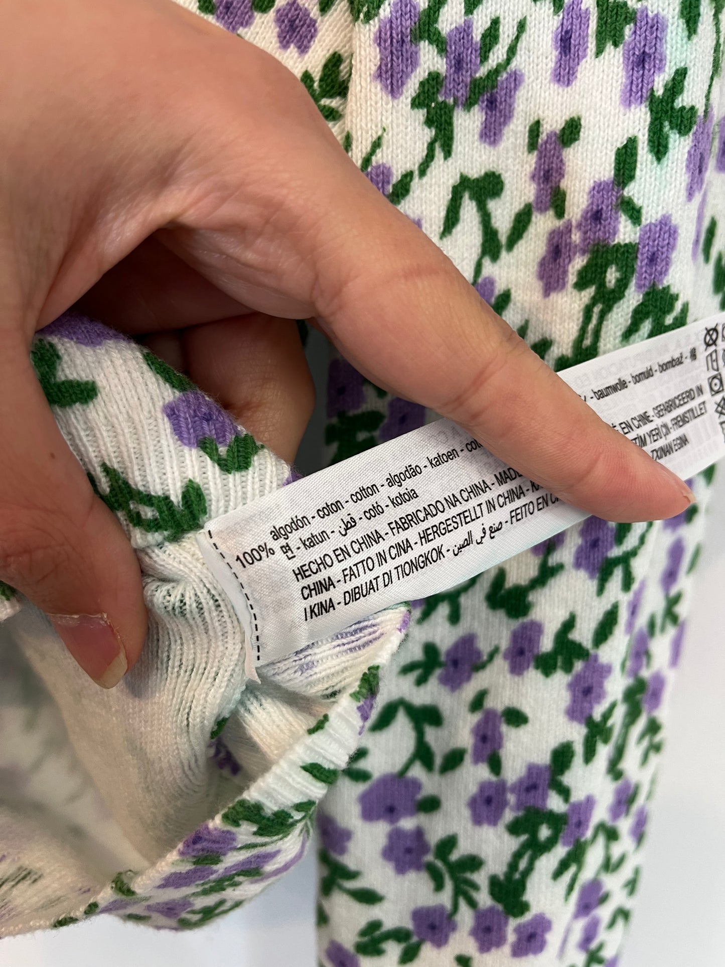 ZARA. Floral ribbed jacket. TS