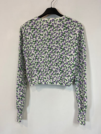 ZARA. Floral ribbed jacket. TS