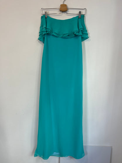 ALFOMBRA ROJA. Vestido largo palabra de honor. T 40 (M)